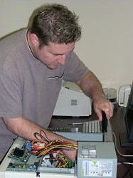 Mike busy at work!